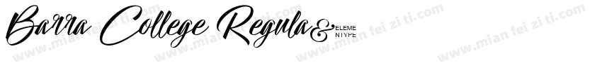 Barra College Regula字体转换